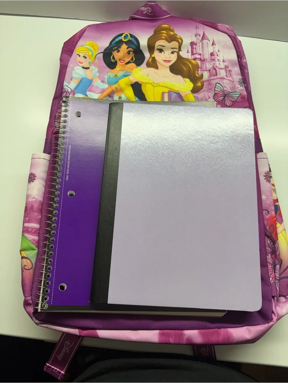 Disney Princess Girls Pink & Purple Backpack